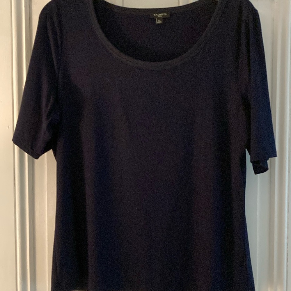Talbots Blue Short Sleeve Tee